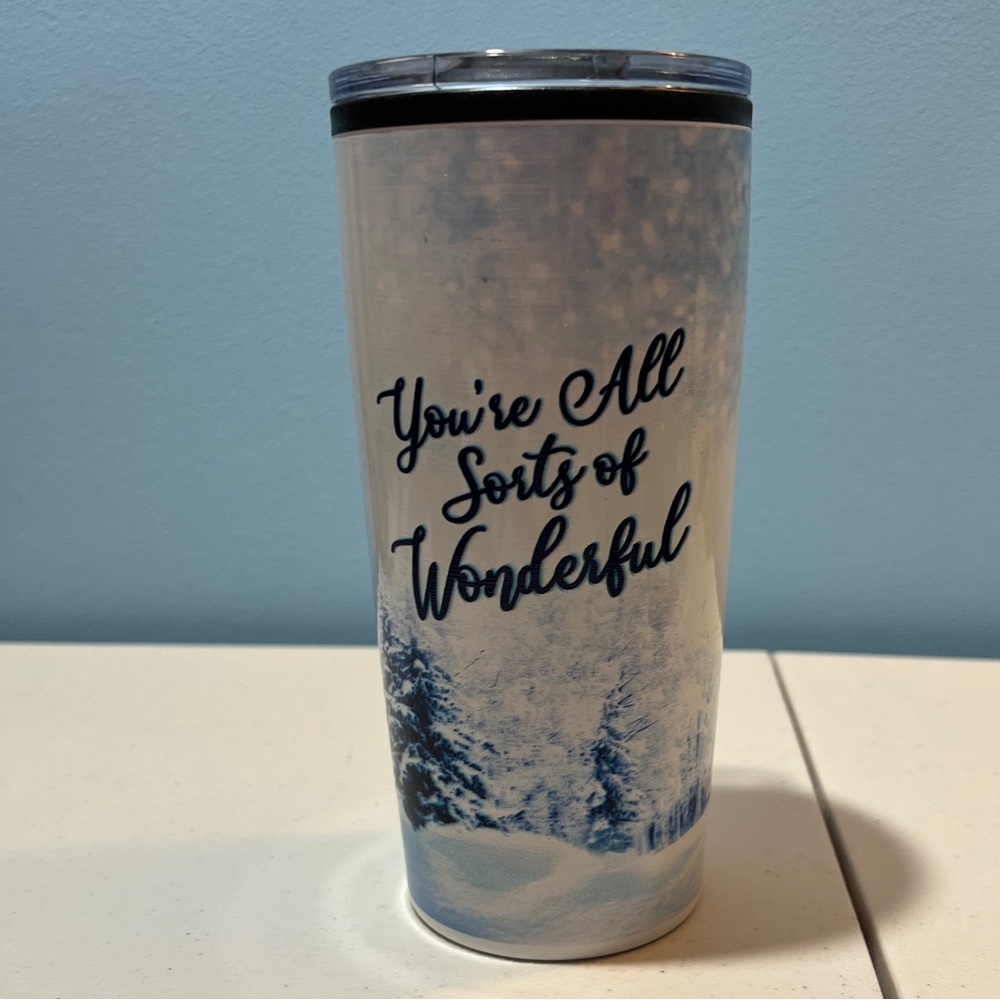 NWOT blue snow you're all sorts of wonderful tumbler